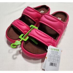 Crocs classic cozzzy overpuff slide men's size 10 women size 12 NWT